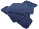 Dark Blue Floor Mats For BMW 7 Series F01 With M Package - AutoWin