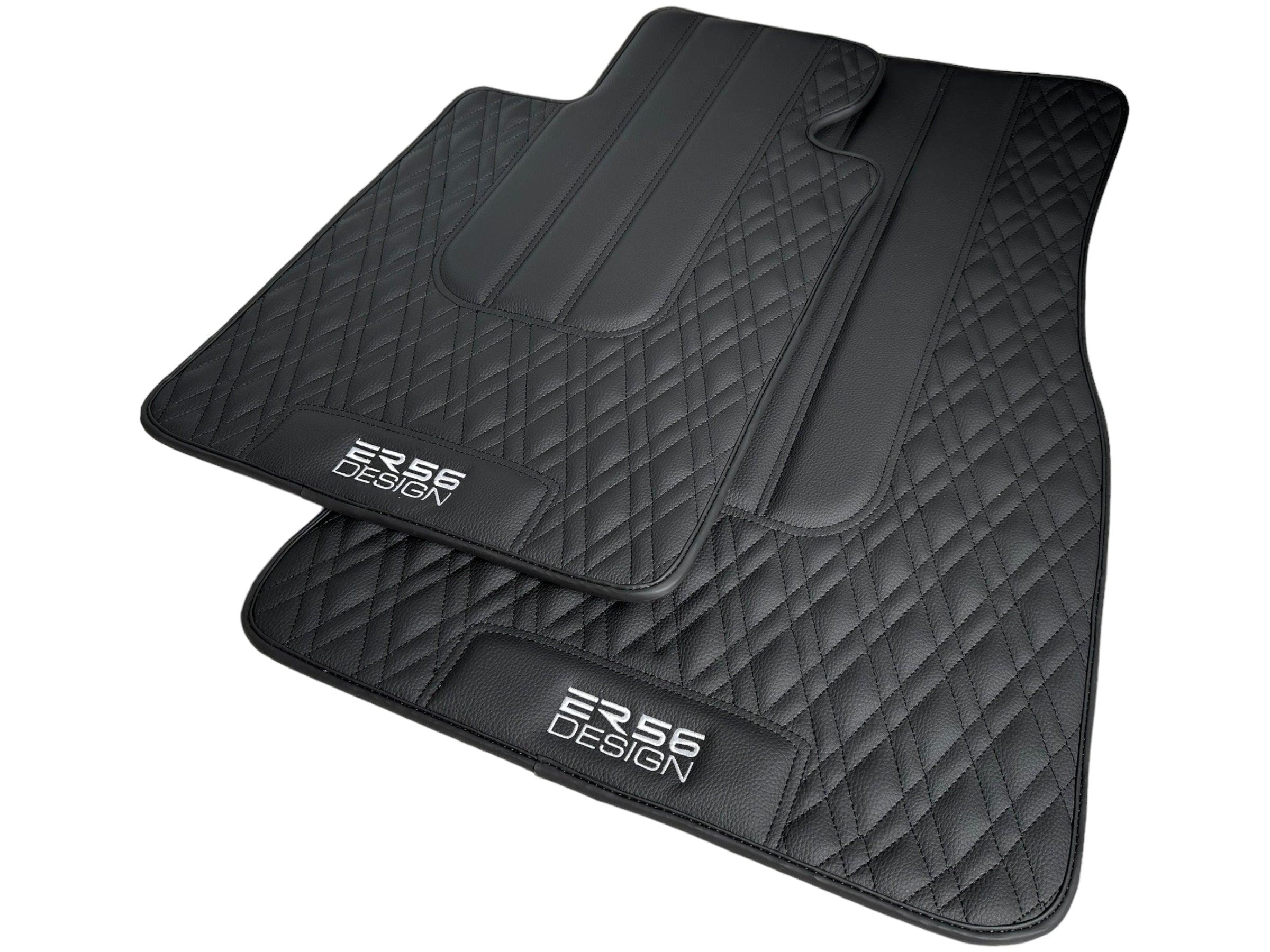 Floor Mats For BMW 2 Series F44 Gran Coupe Black Leather Er56 Design - AutoWin