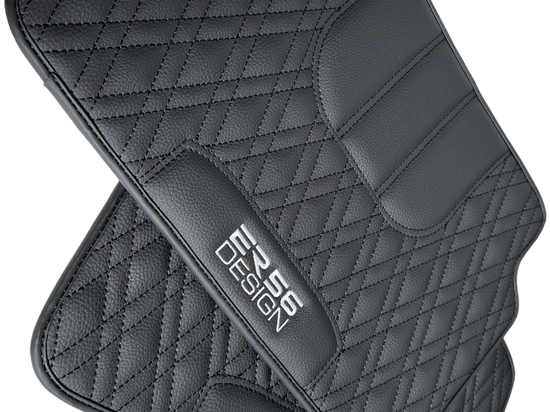 Floor Mats For BMW 5 Series E28 Sedan Black Leather Er56 Design - AutoWin