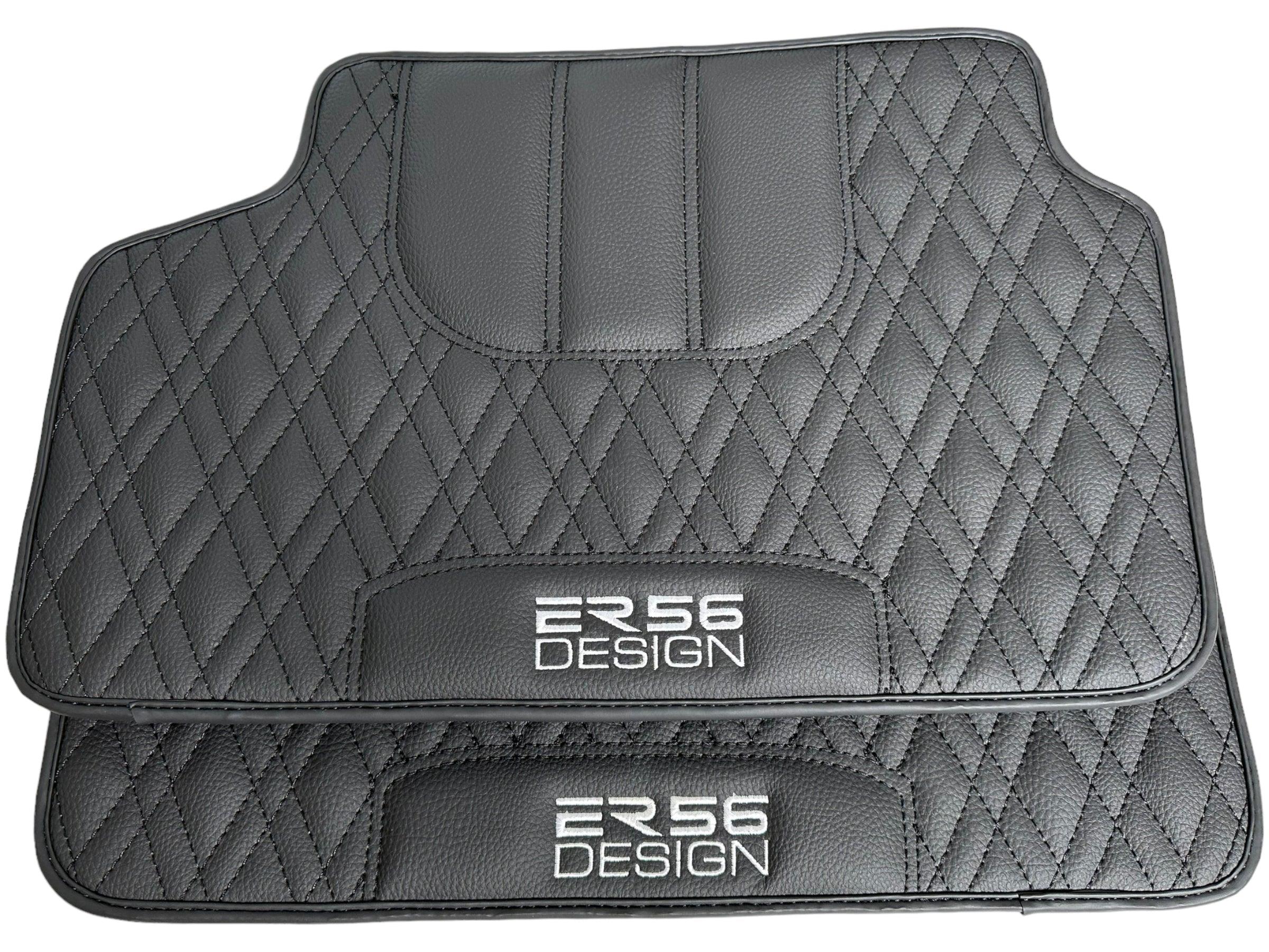 Floor Mats For BMW M4 G83 Convertible Black Leather Er56 Design - AutoWin