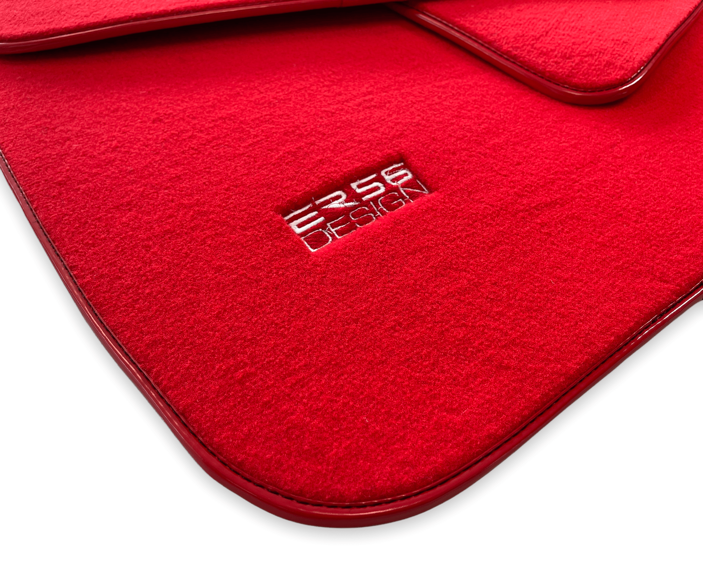 Floor Mats For Rolls Royce Wraith 2013–2023 Red Er56 Design - AutoWin