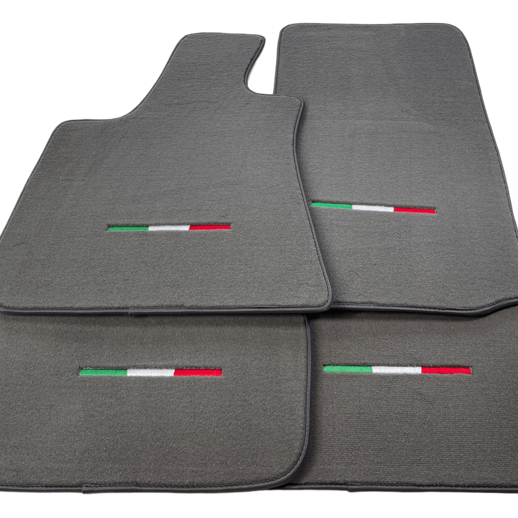 Gray Floor Mats For Maserati Ghibli 2013-2022 Italy Edition - AutoWin