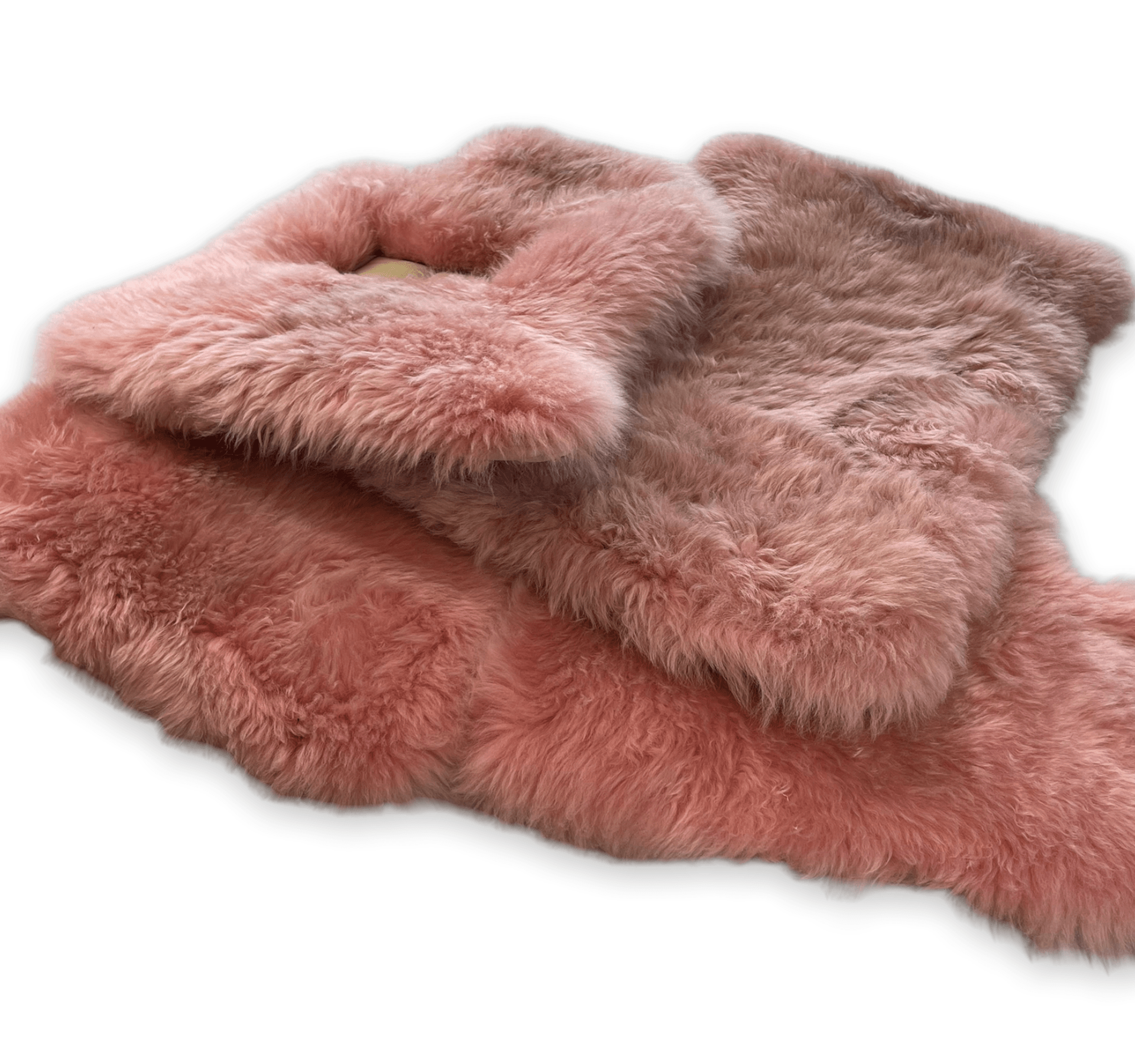 Pink Sheepskin Floor Mats For Rolls Royce Wraith 2013–2023 Er56 Design - AutoWin