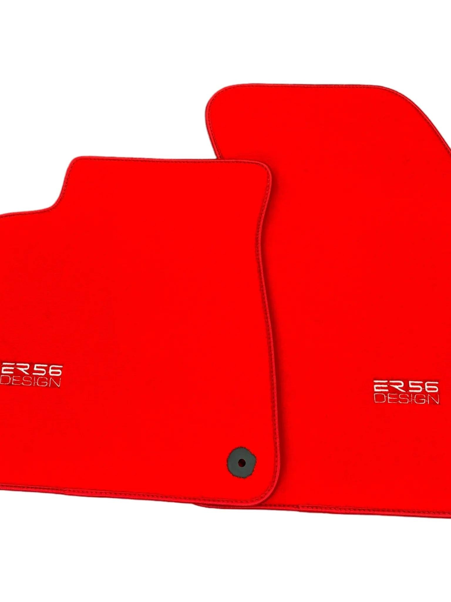 Red Floor Mats for Audi A1 - 5-door Hatchback (2019-2024) | ER56 Design
